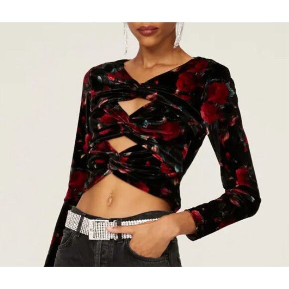 Autumn Adeigbo Rowenna Cutout Blouse 90’s, Sexy, Whimseygoth, Sexy, Y2K, SZ 10 - Picture 2 of 6